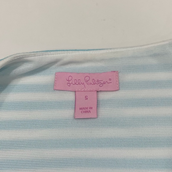 Lilly Pulitzer White and Blue Striped Dresd - Picture 7 of 7
